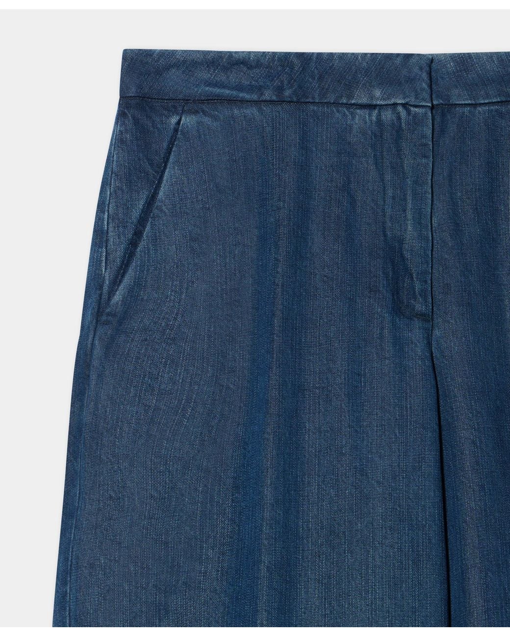 Brooks Brothers Blue Wide Leg Trousers