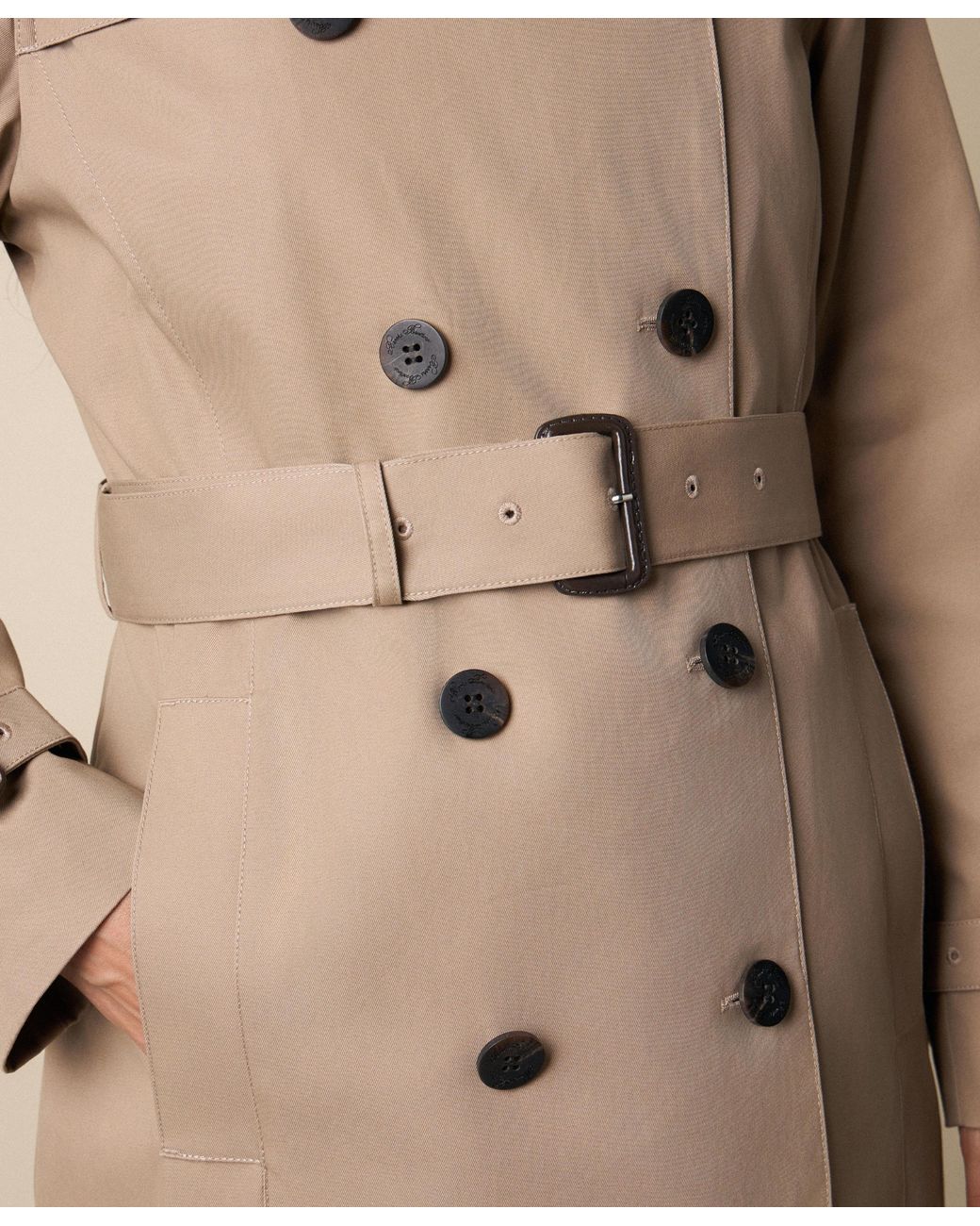 Brooks Brothers Natural Trench Coat