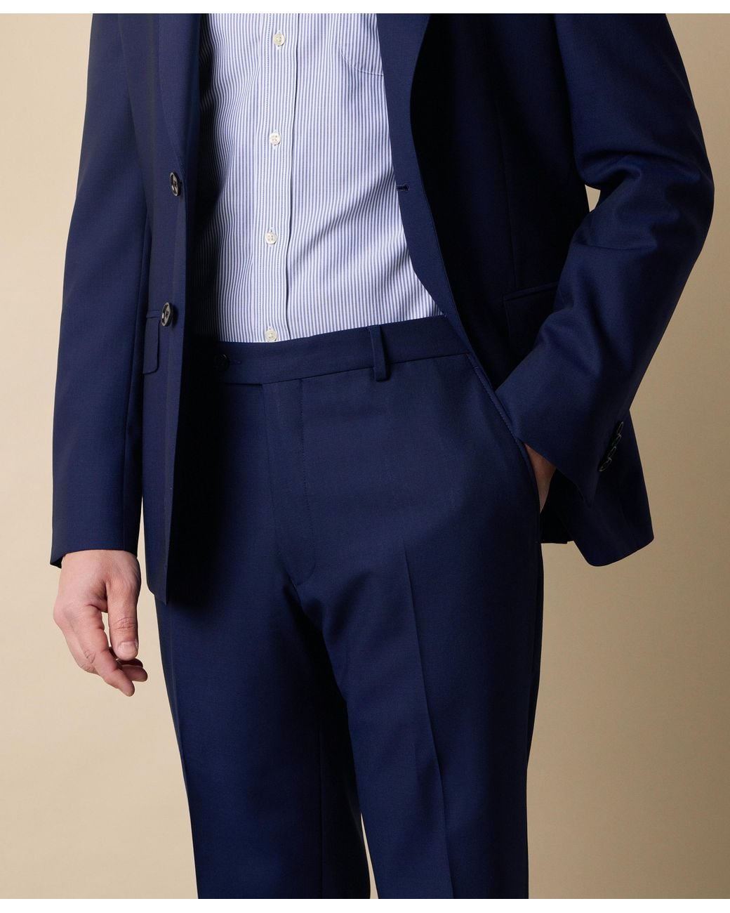 Brooks Brothers Blue Superfine Virgin Wool Suit for men
