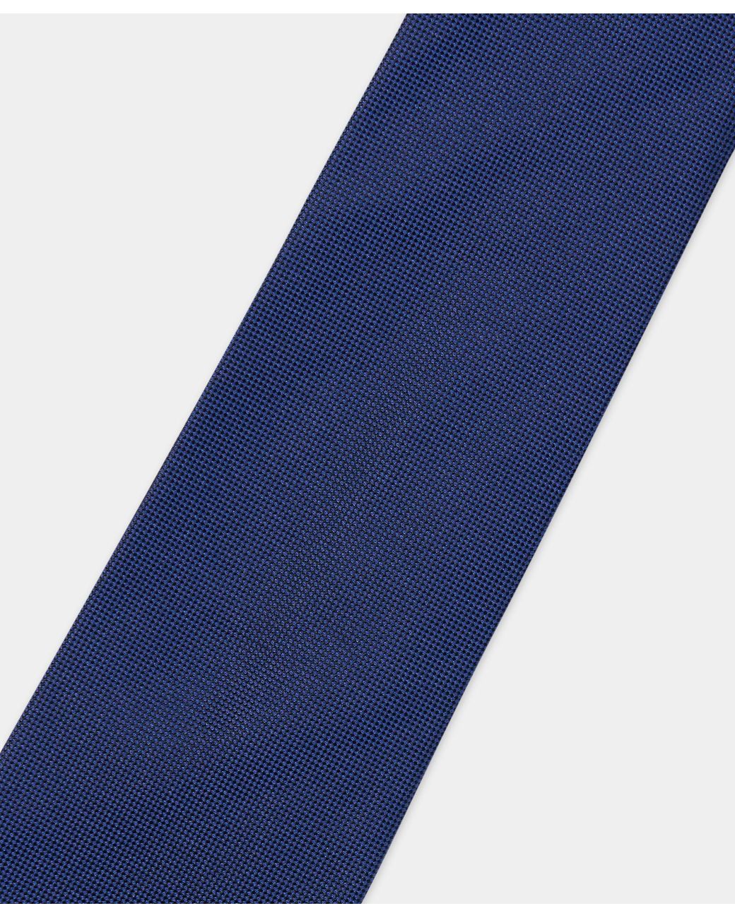 Brooks Brothers Blue Hopsack Plain Silk Tie for men