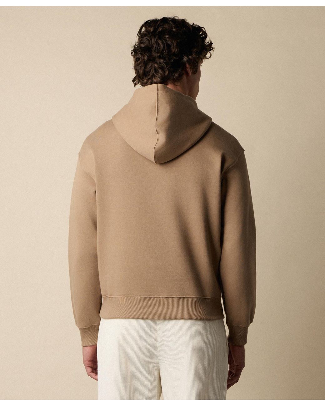 Brooks Brothers Natural Cotton Hoodie With Embroidered Logo for men