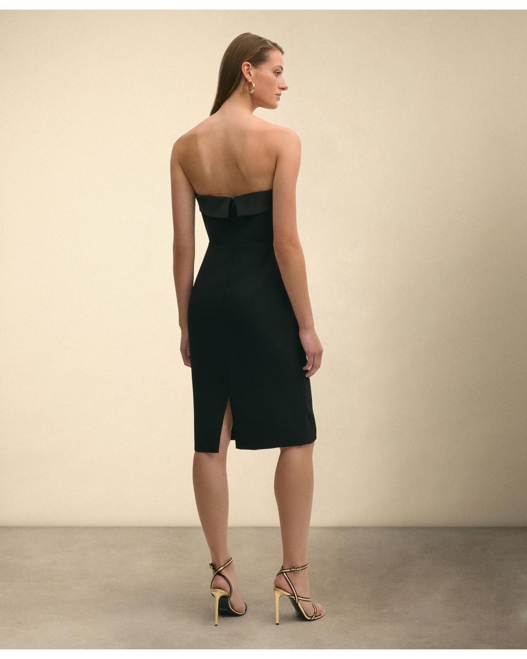Brooks Brothers Black Crepe Evening Dress