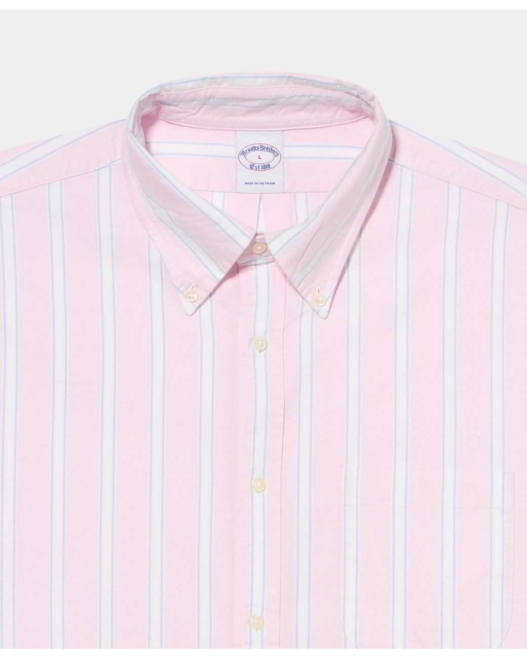 Brooks Brothers Natural Regular Fit Oxford Friday Shirt With Button Down Collar for men