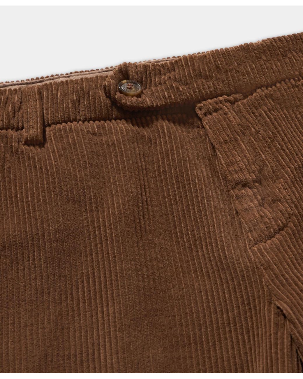 Brooks Brothers Brown Regular Fit Cotton Corduroy Chino for men
