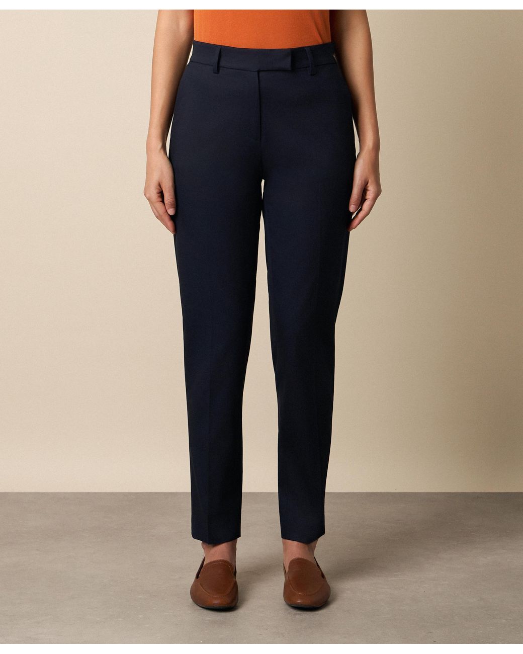 Brooks Brothers Blue Stretch Cotton Pants