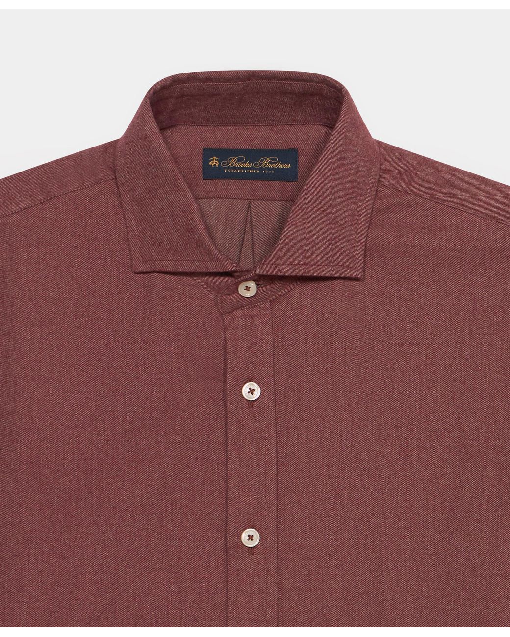 Brooks Brothers Red Slim Fit Shirt With Spread Collar for men