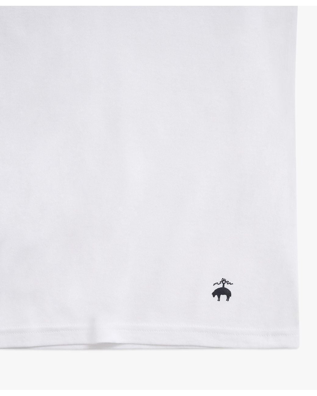 Brooks Brothers White Supima Cotton Crewneck 3 Pack T-Shirts for men