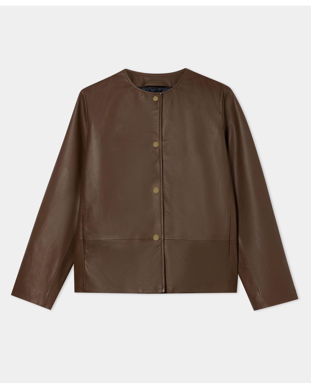 Brooks Brothers Brown Collarless Jacket