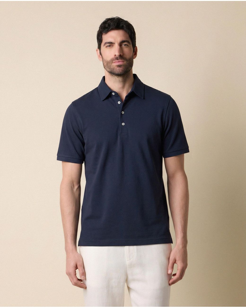 Brooks Brothers Blue Smooth Jersey Polo for men