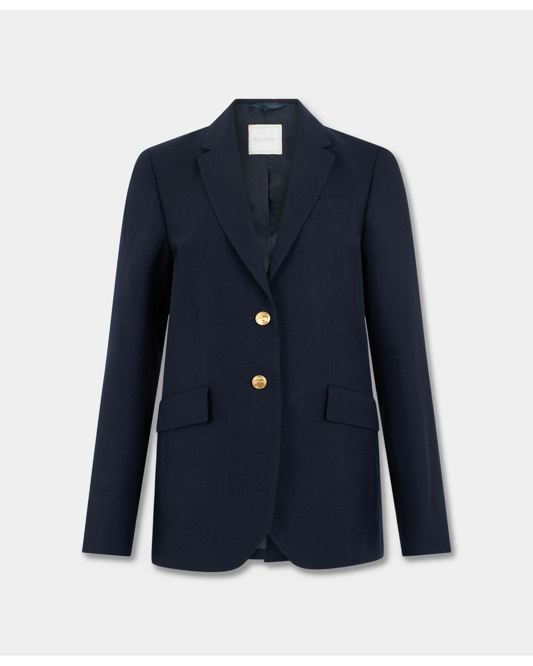 Brooks Brothers Blue Hopsack Blazer With Buttons
