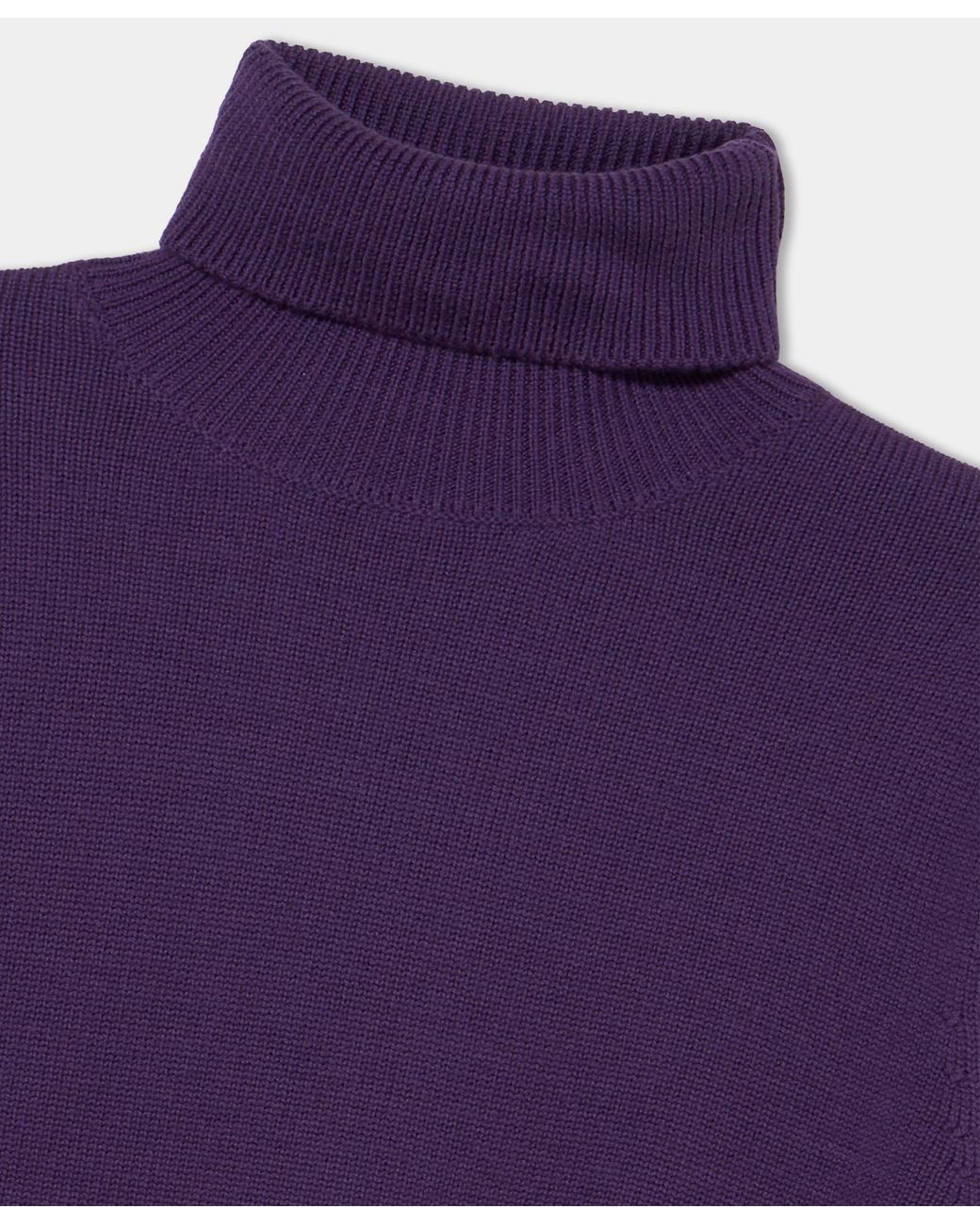 Brooks Brothers Purple Merino Wool Turtleneck Sweater for men