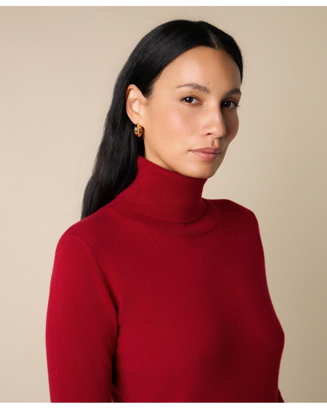 Brooks Brothers Red Cashmere Turtleneck