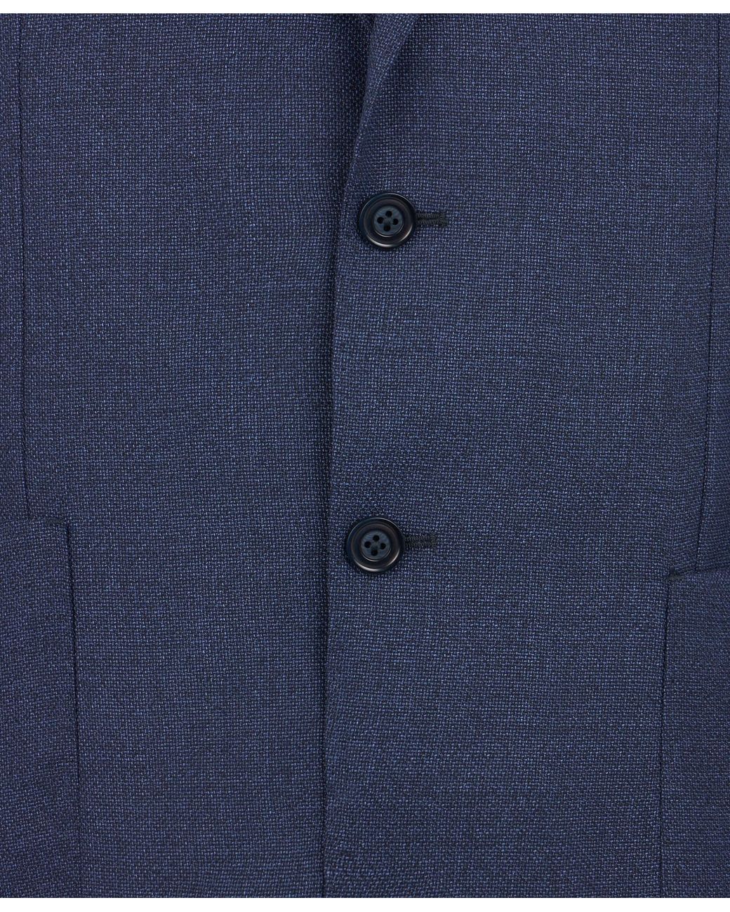 Brooks Brothers Blue Hopsack Virgin Wool Blazer for men