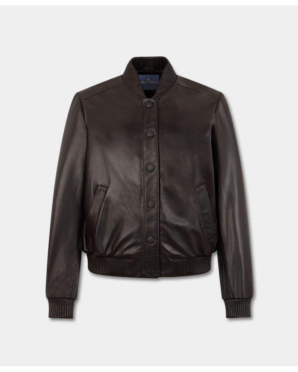Brooks Brothers Black Suede Bomber Jacket