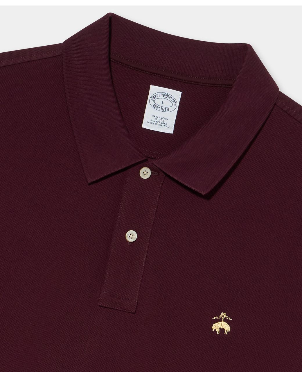 Brooks Brothers Purple Polo With Logo for men