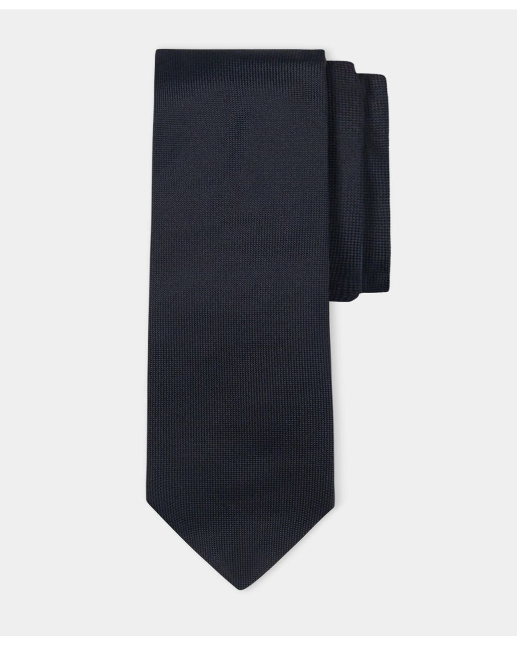 Brooks Brothers Blue Hopsack Plain Silk Tie for men