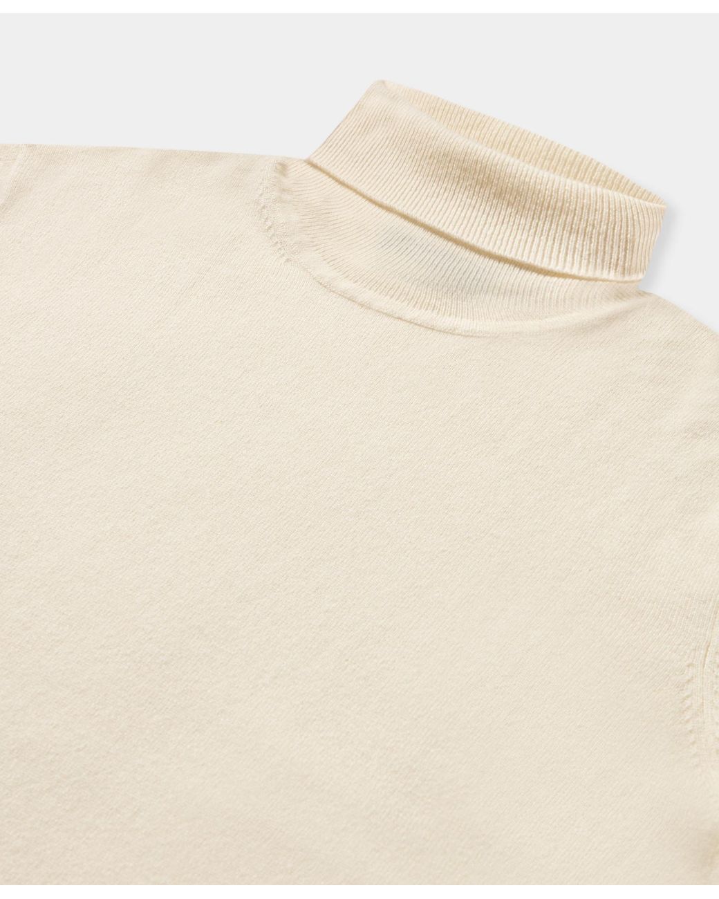 Brooks Brothers Natural Plain Cashmere Turtleneck for men