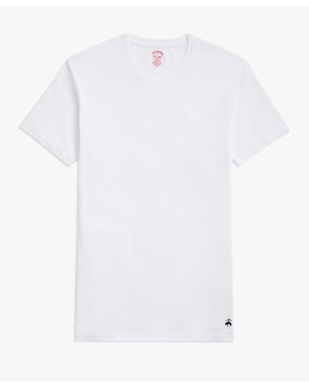 Brooks Brothers White Supima Cotton Crewneck 3 Pack T-Shirts for men