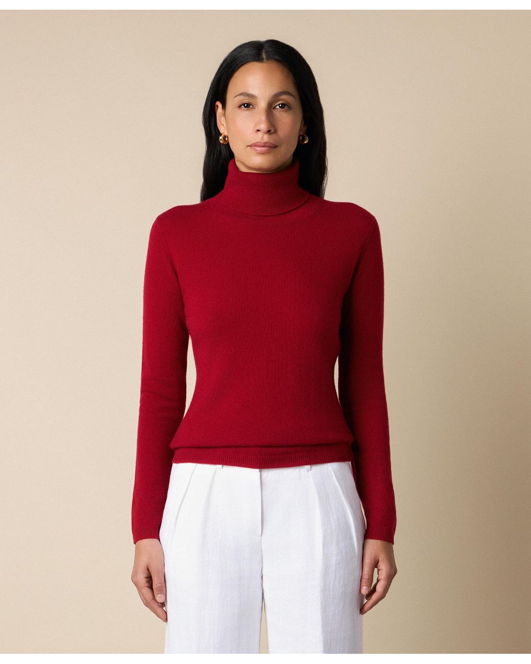 Brooks Brothers Red Cashmere Turtleneck