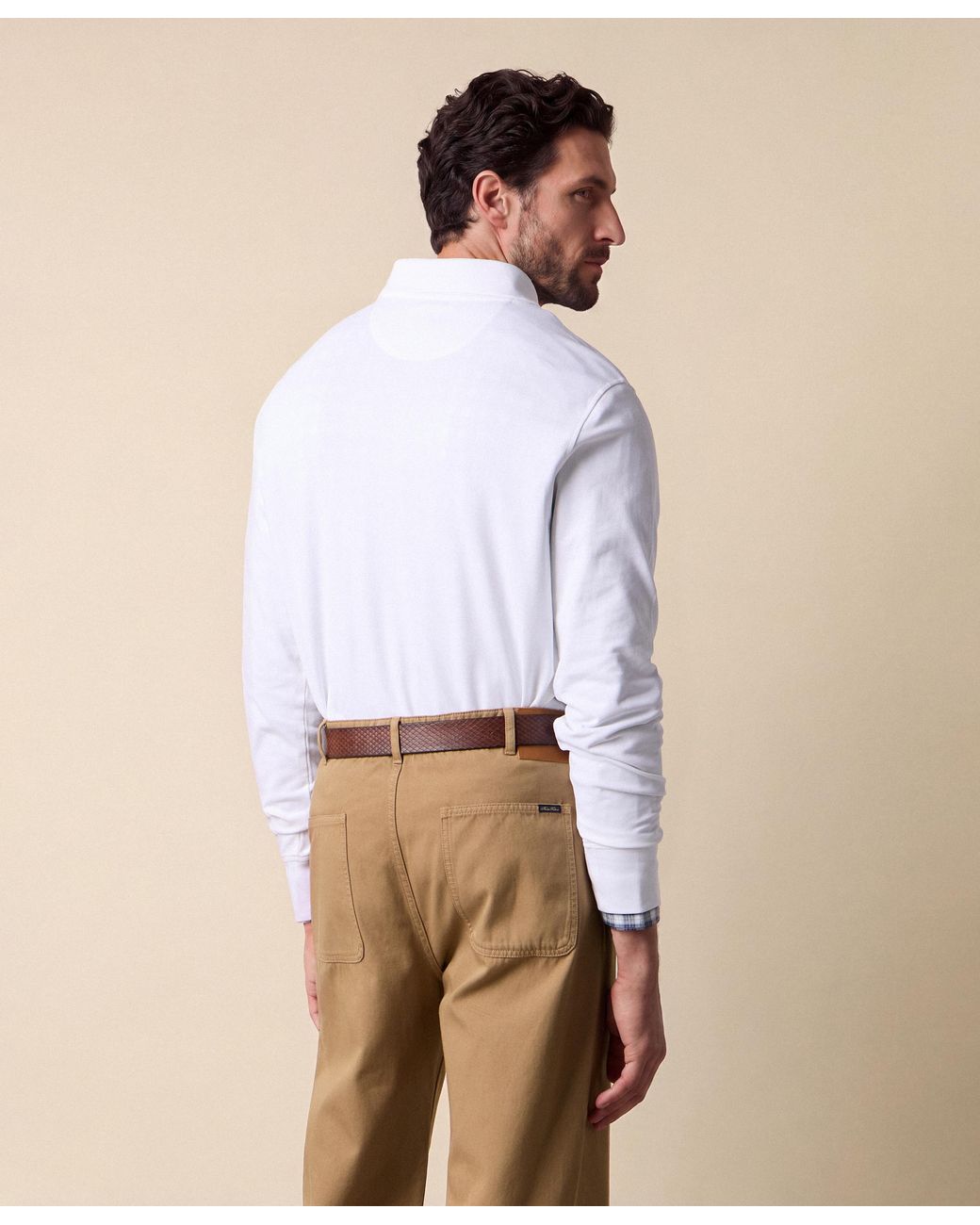 Brooks Brothers White Polo With Logo for men