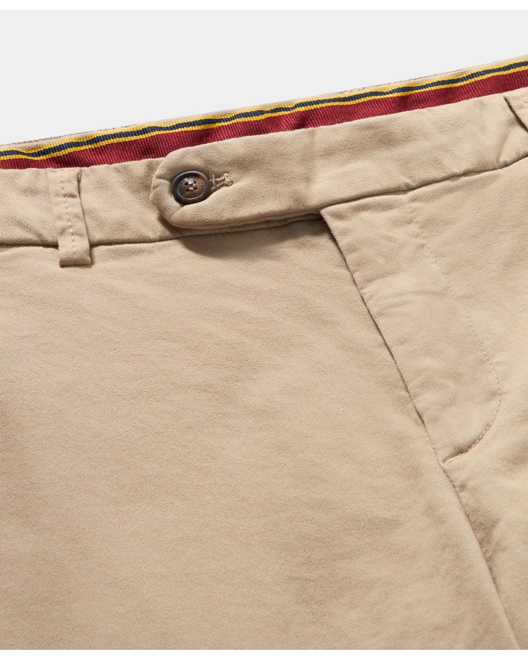 Brooks Brothers Natural Regular Fit Microtwill Stretch Cotton Chino for men