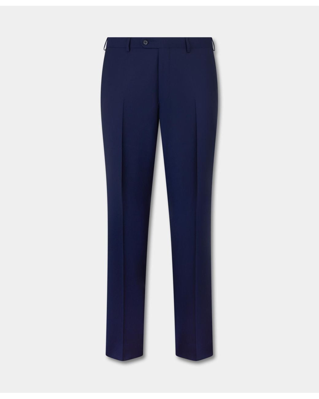 Brooks Brothers Blue Virgin Wool Plain Trousers for men