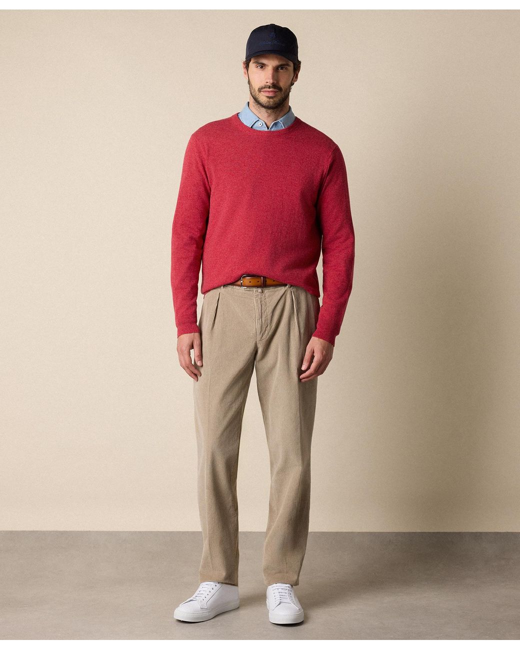 Brooks Brothers Red Cashmere Crewneck for men