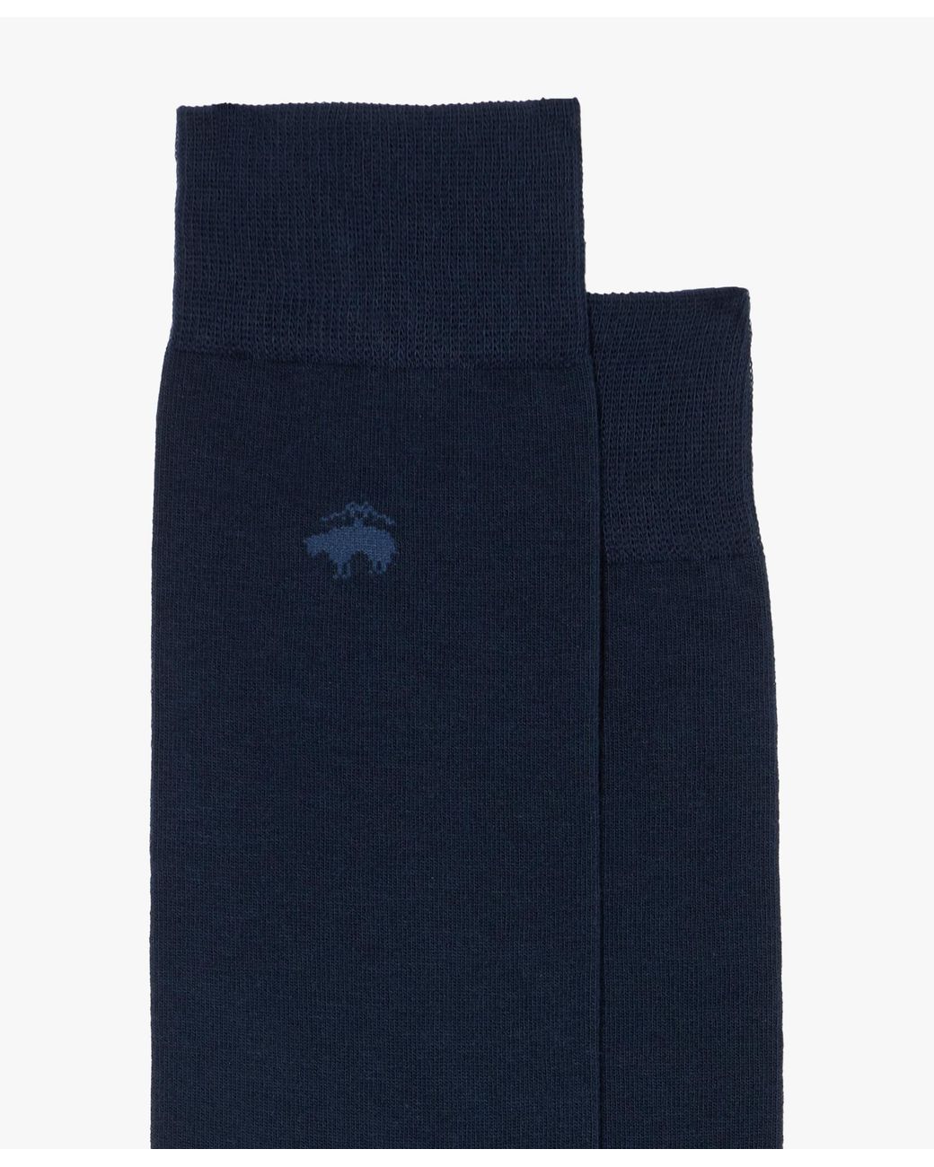 Brooks Brothers Blue Mid-Calf Cotton Socks for men