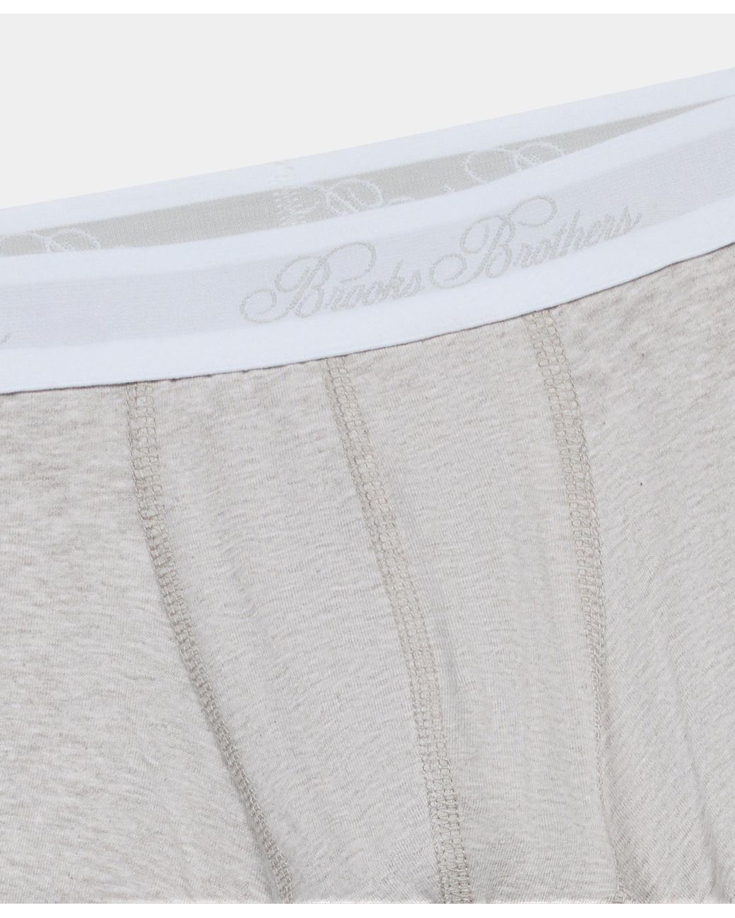 Brooks Brothers White Plain Cotton Boxer Briefs for men