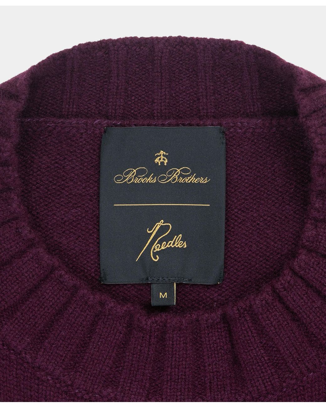Brooks Brothers Purple Wool Mock-Neck Knit for men