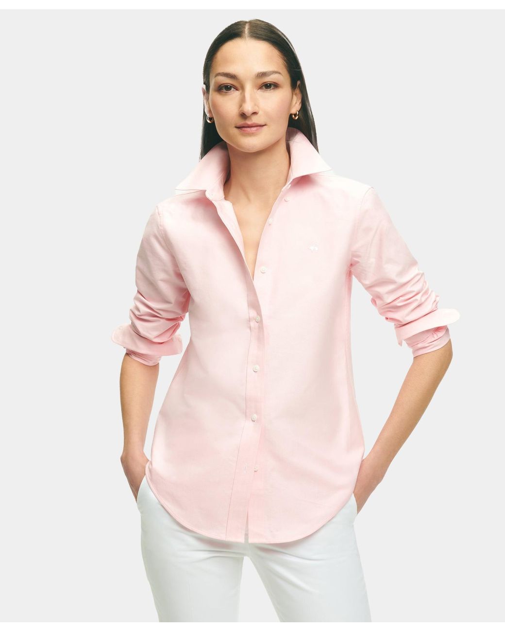 Brooks Brothers Pink Classic-Fit Cotton Oxford Shirt