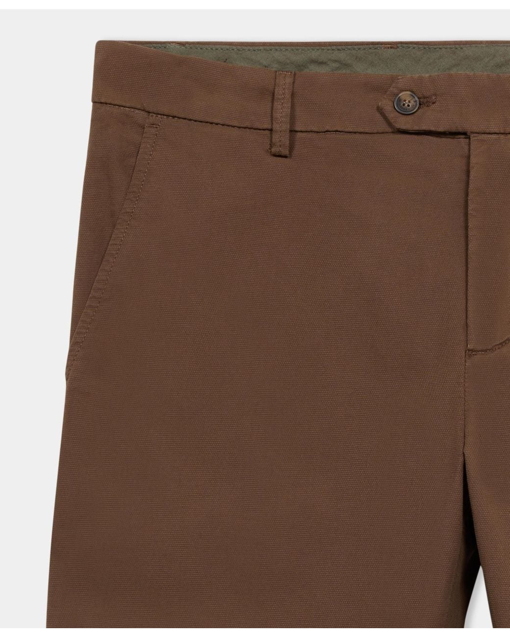 Brooks Brothers Brown Stretch Cotton Micro-Pattern Chino for men