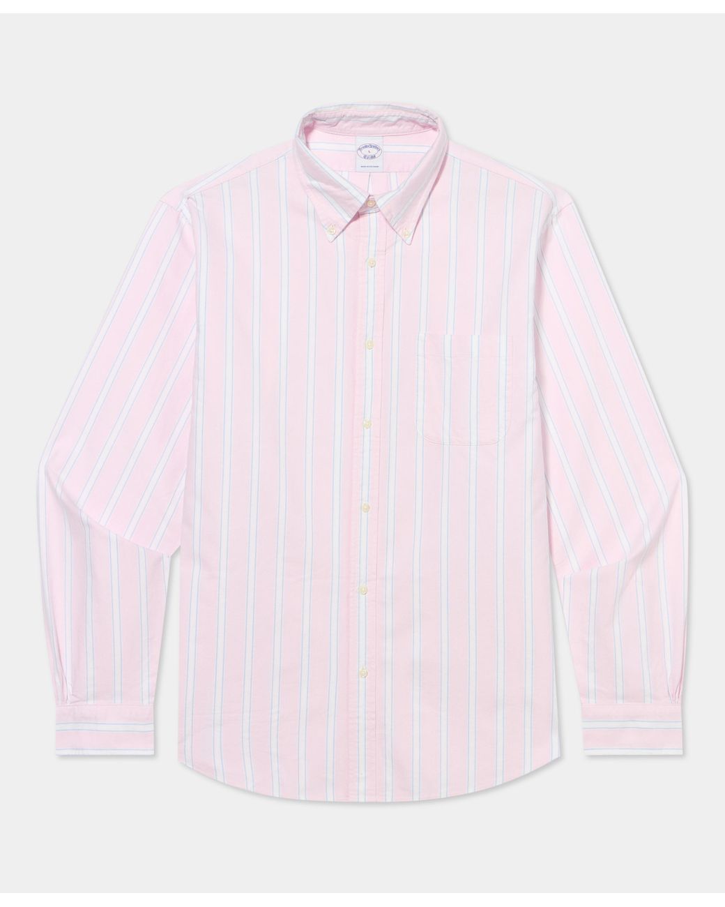 Brooks Brothers Natural Regular Fit Oxford Friday Shirt With Button Down Collar for men