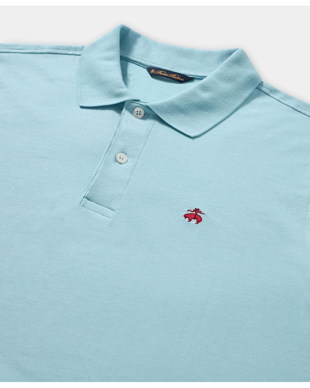 Brooks Brothers Blue Cotton Piqué Polo for men