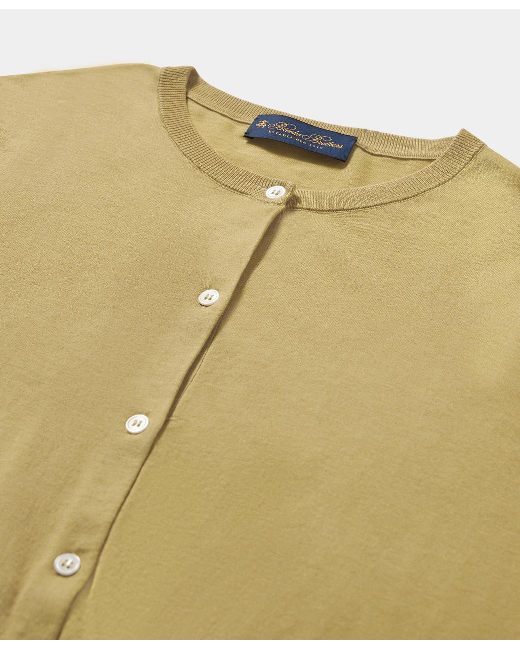 Brooks Brothers Yellow Silk Blend Cardigan