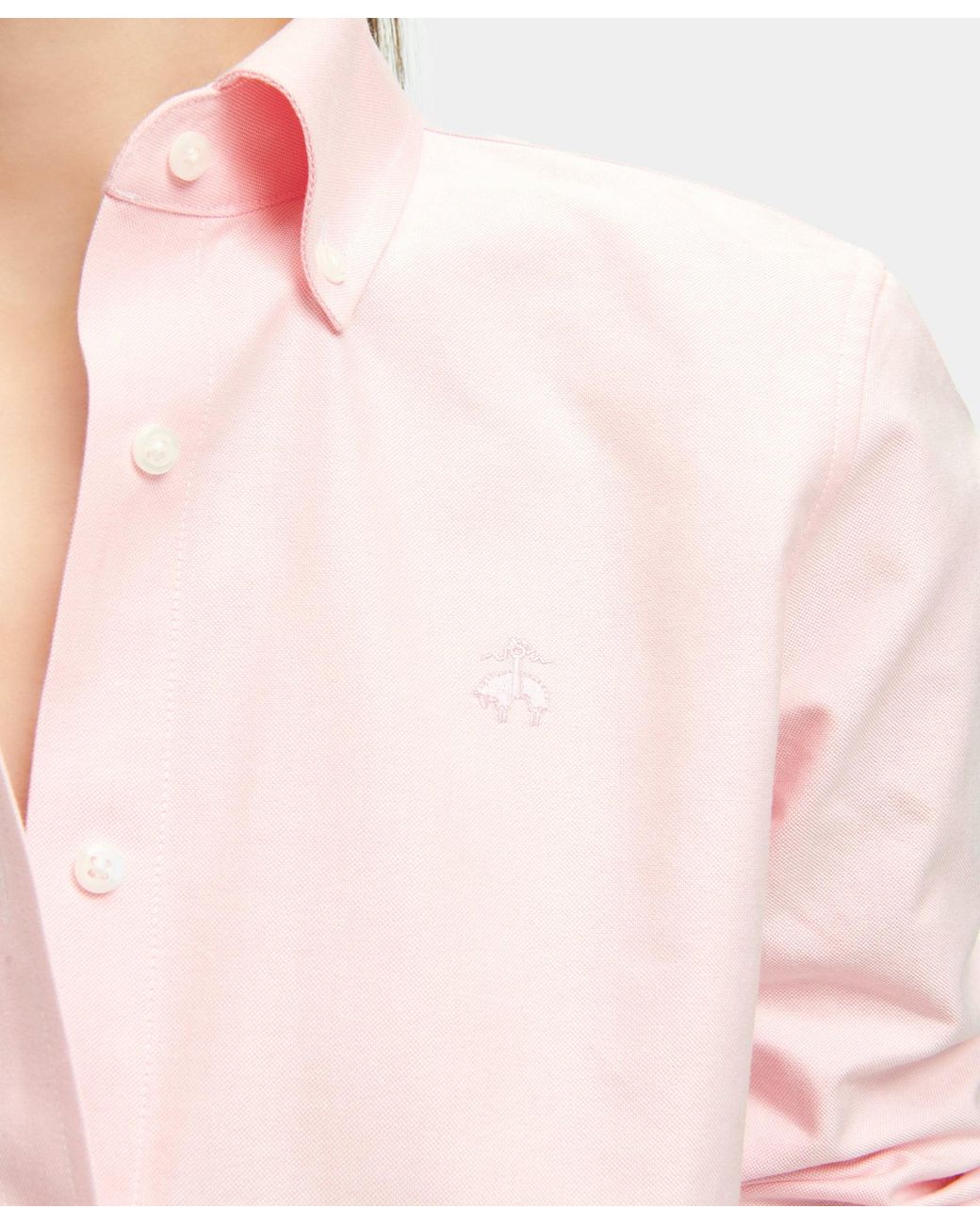 Brooks Brothers Pink Classic-Fit Cotton Oxford Shirt