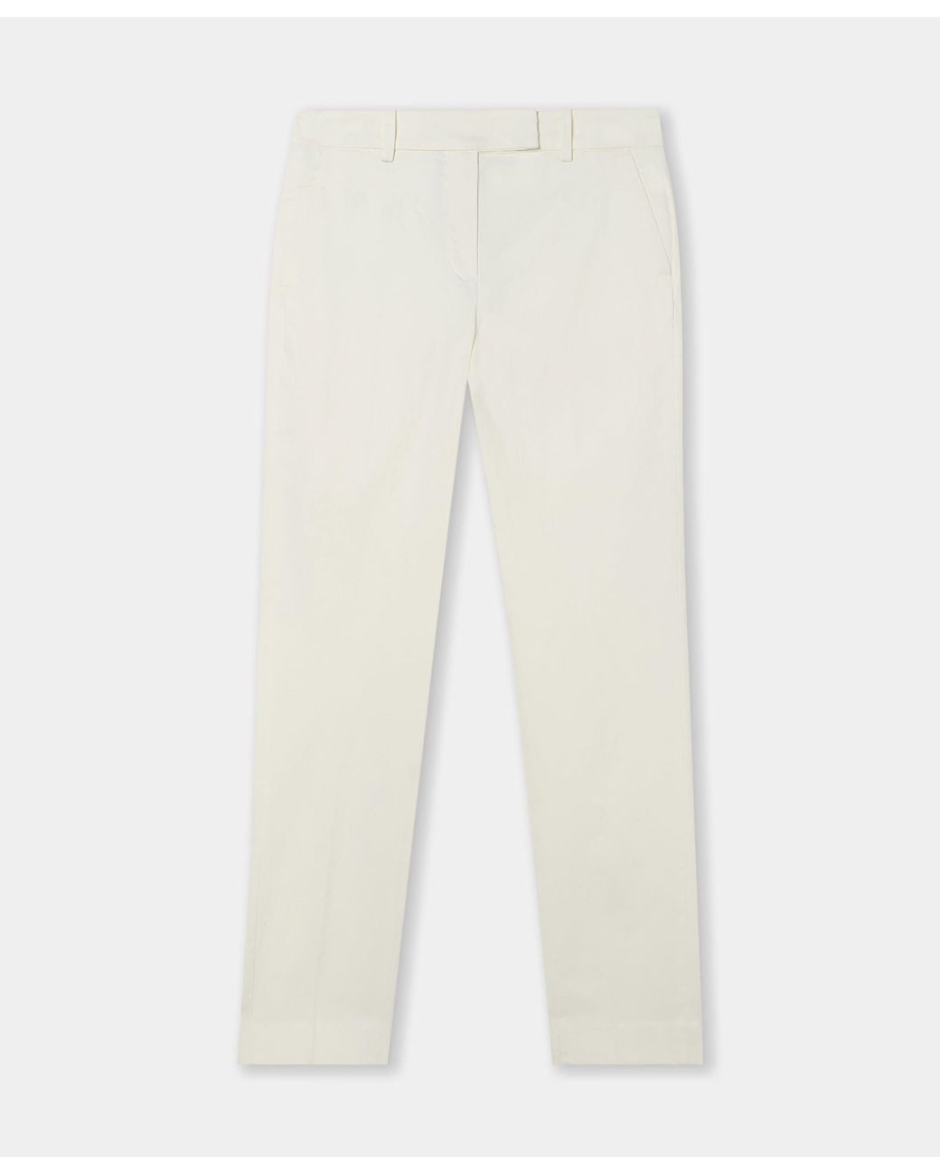 Brooks Brothers White Cotton Chino