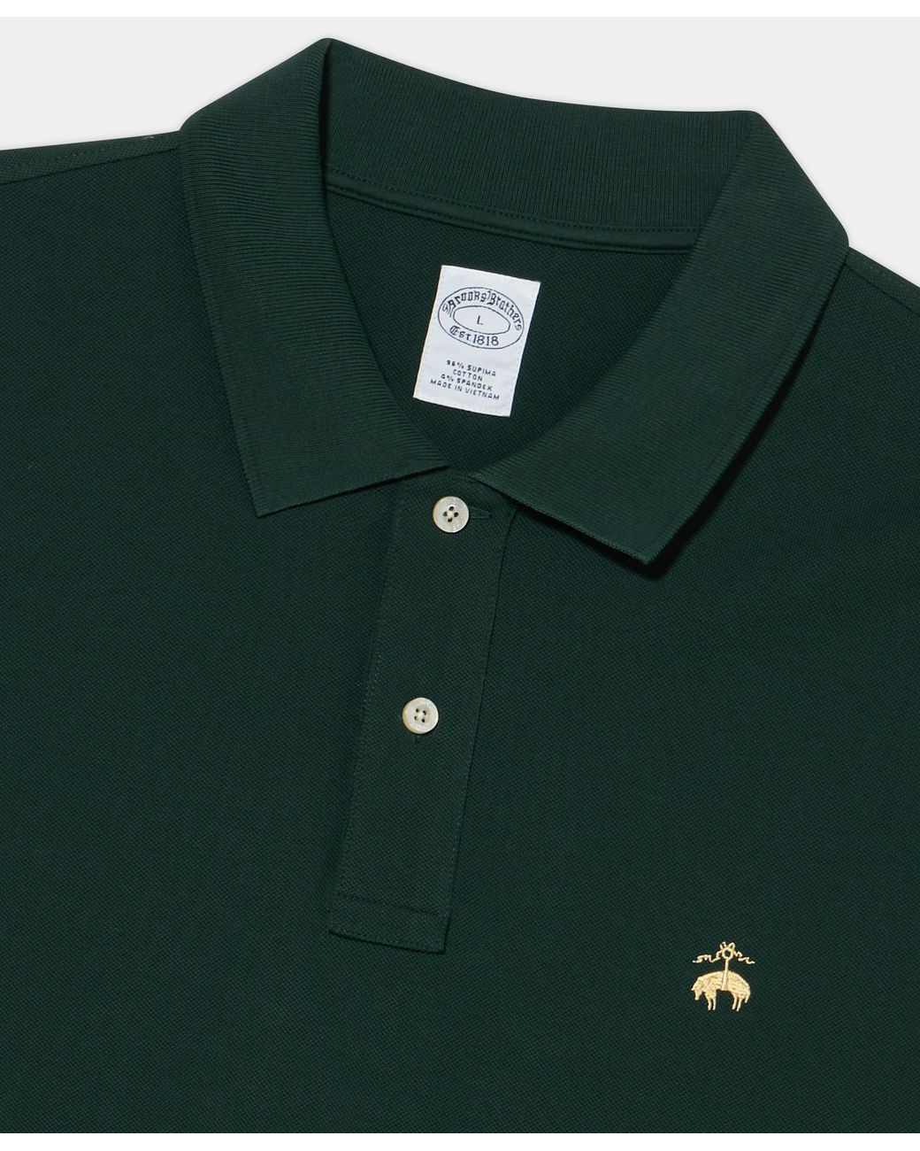Brooks Brothers Green Polo With Logo for men