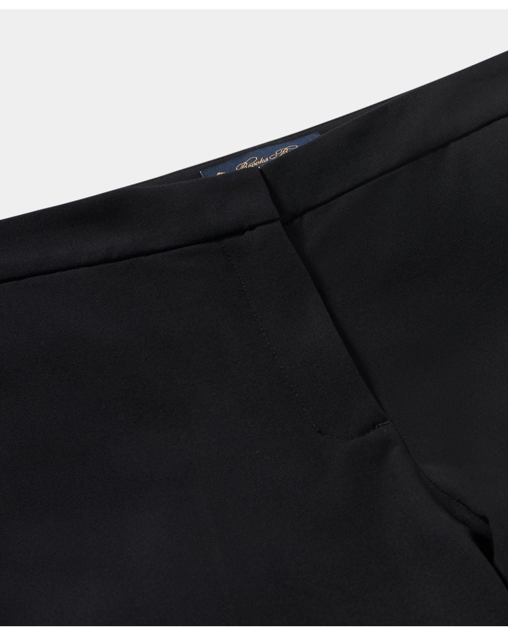 Brooks Brothers Black Wide-Leg Virgin Wool Pants