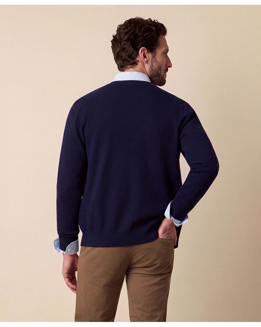 Brooks Brothers Blue Cardigan With Logo for men