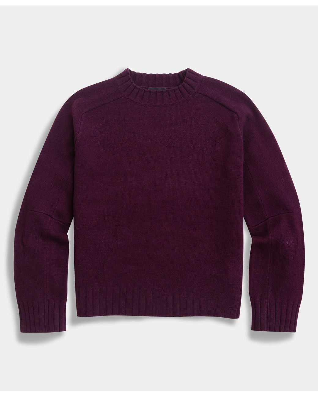 Brooks Brothers Purple Wool Mock-Neck Knit for men