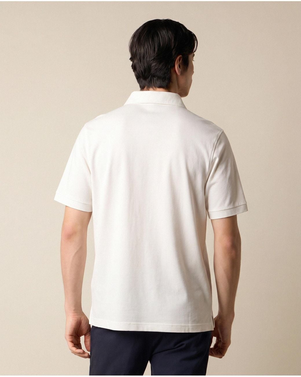 Brooks Brothers White Smooth Jersey Polo for men