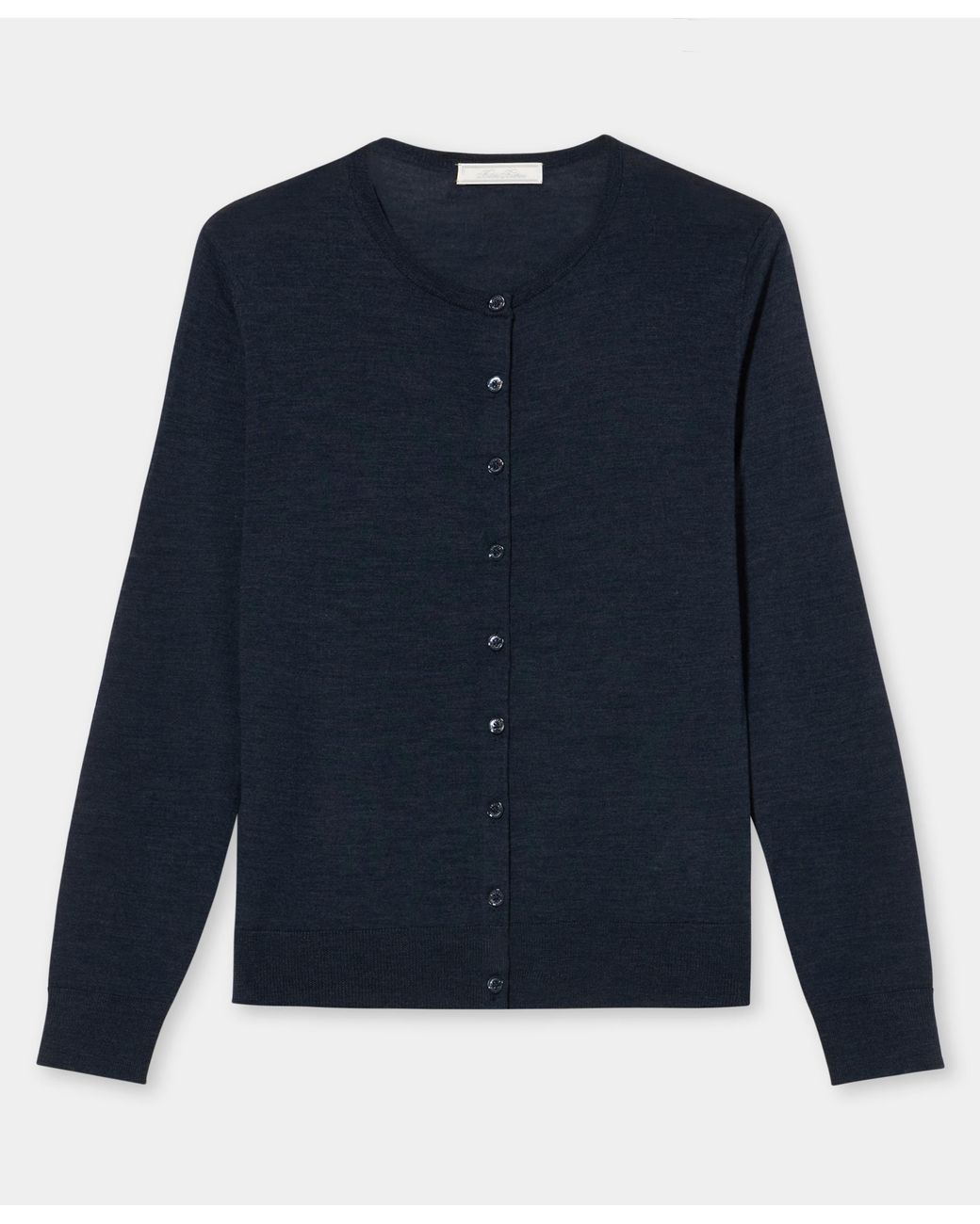 Brooks Brothers Blue Relaxed Diamond Cardigan