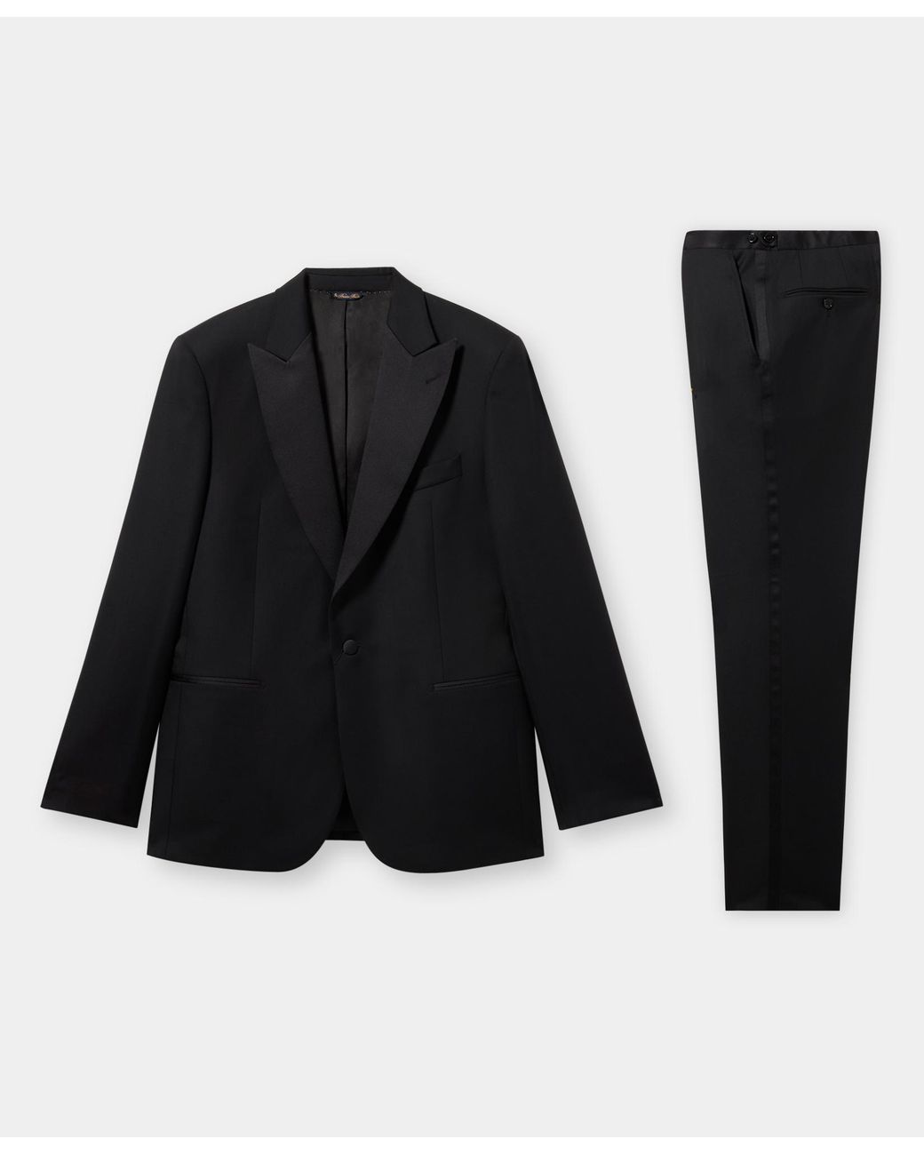 Brooks Brothers Black Virgin Wool Tuxedo Suit for men