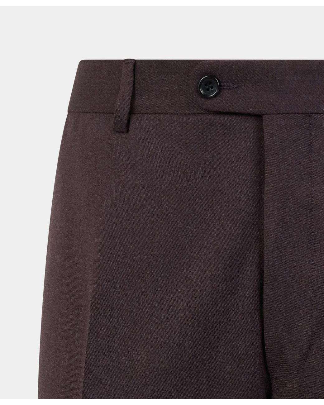 Brooks Brothers Purple Virgin Wool Trousers for men