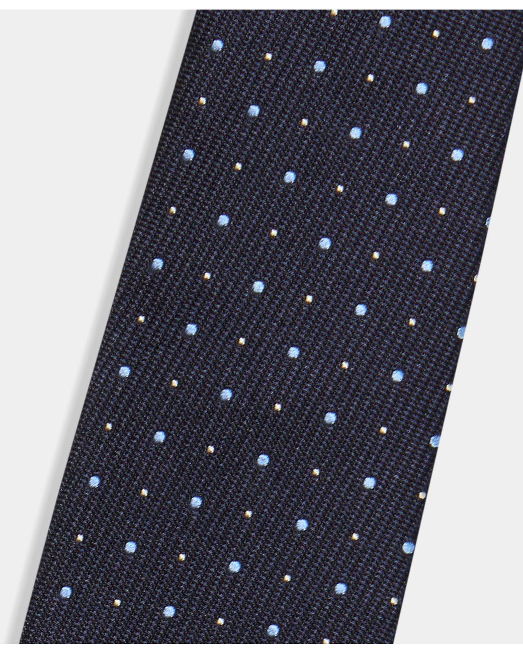 Brooks Brothers Blue Polka Dot Silk Tie for men
