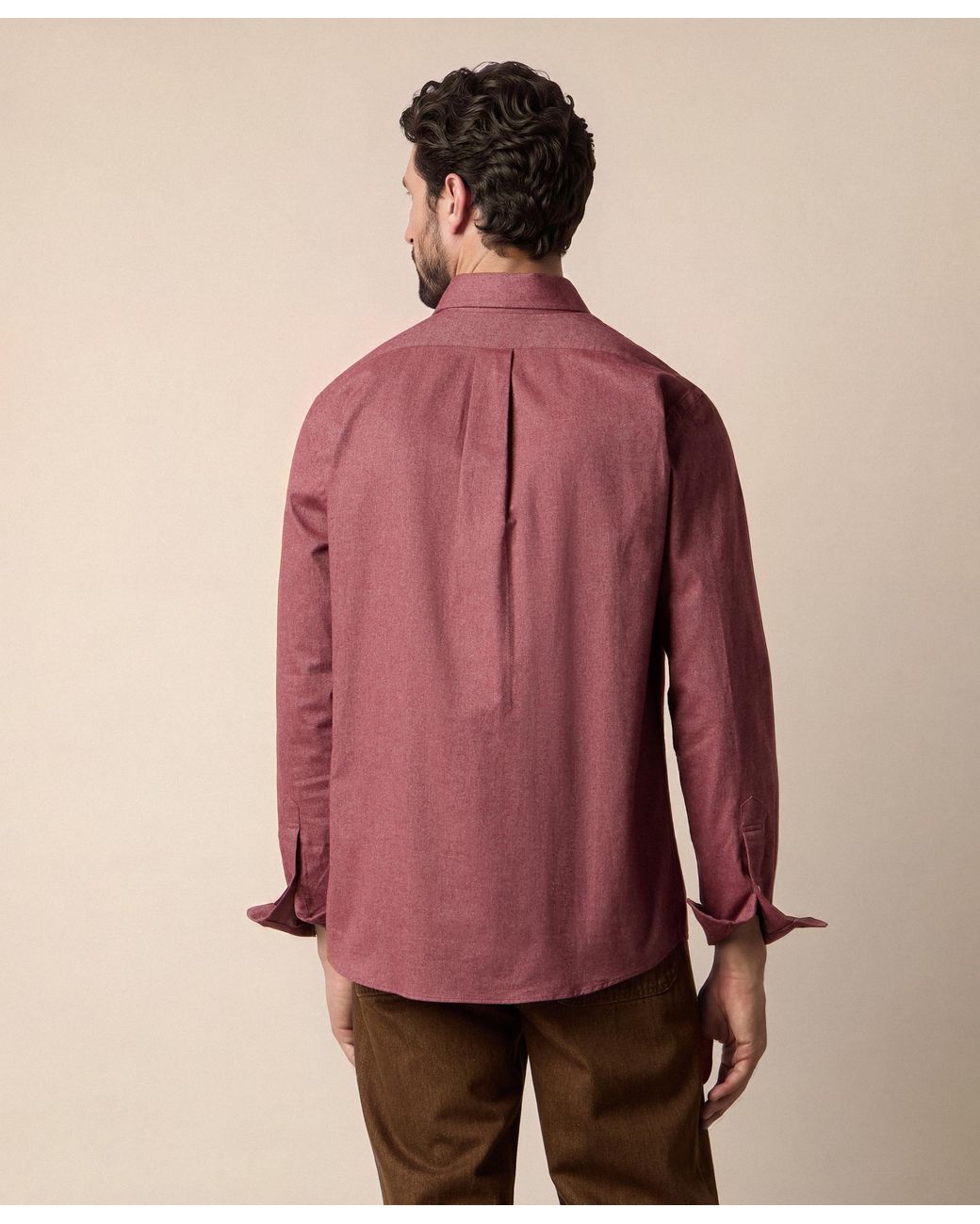 Brooks Brothers Red Slim Fit Shirt With Spread Collar for men