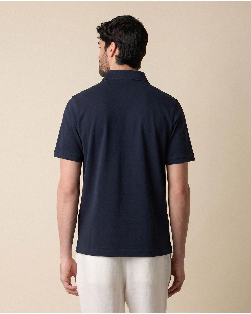 Brooks Brothers Blue Smooth Jersey Polo for men