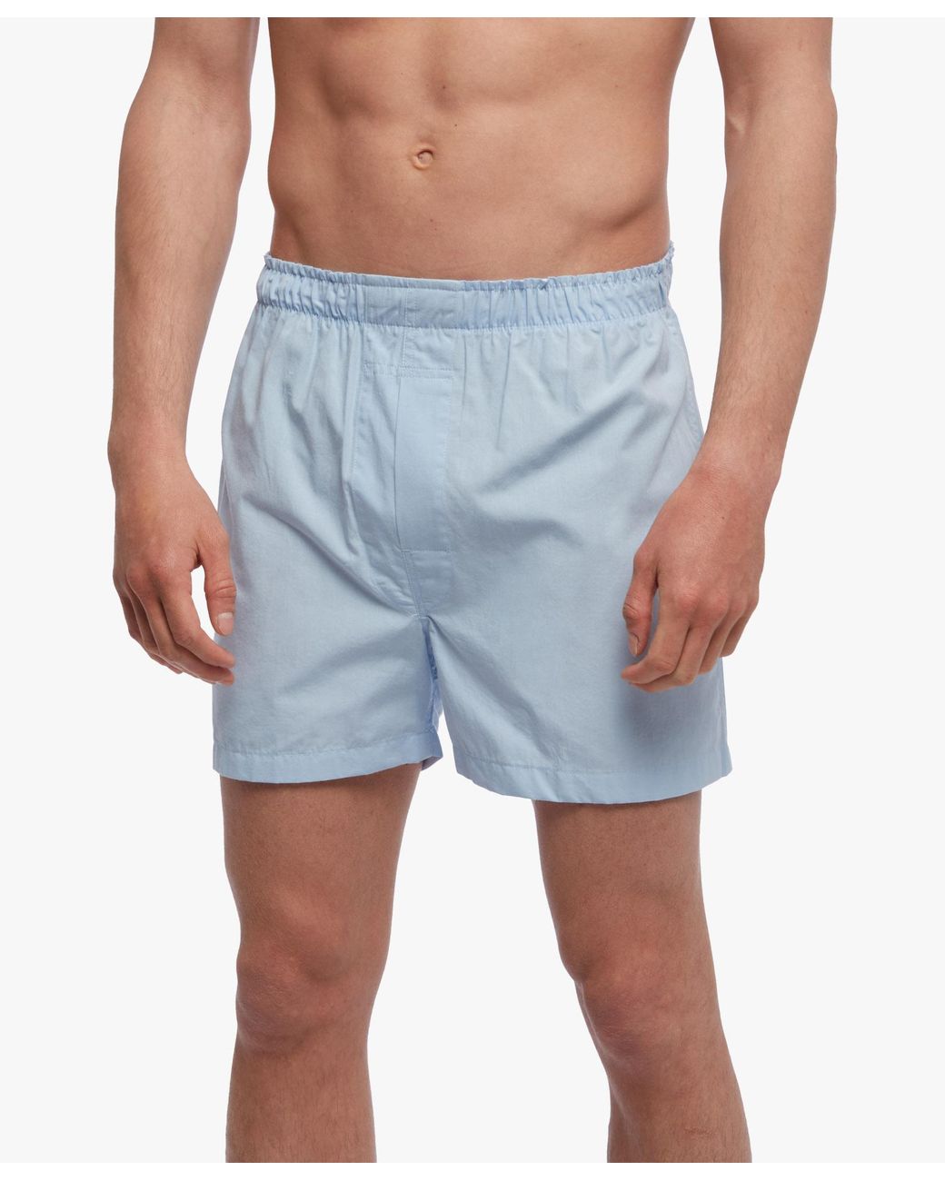 Brooks Brothers Blue Cotton Boxer Shorts for men