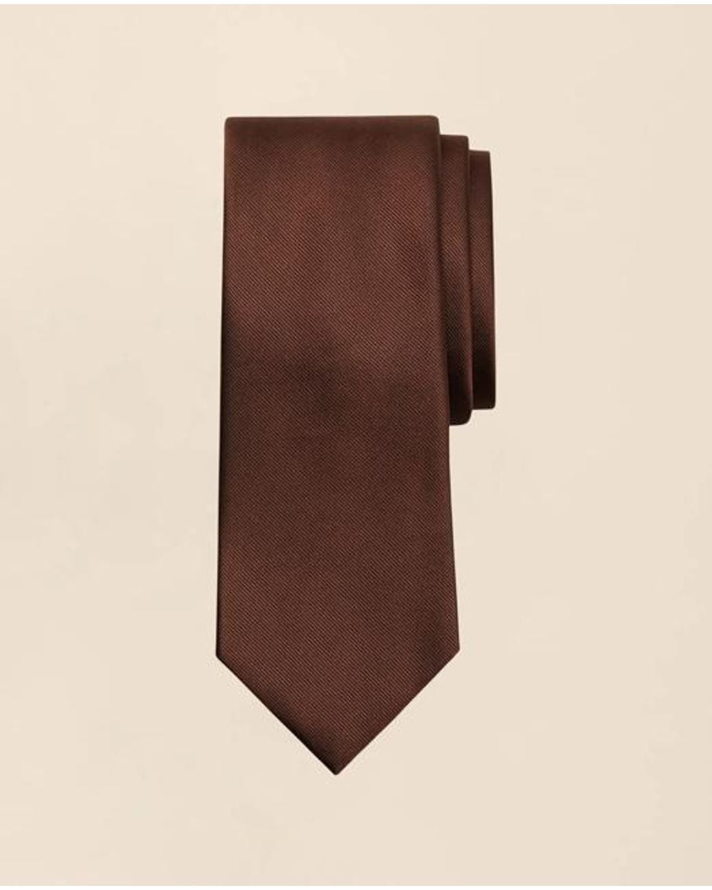 Brooks Brothers Brown Solid Rep Tie for men